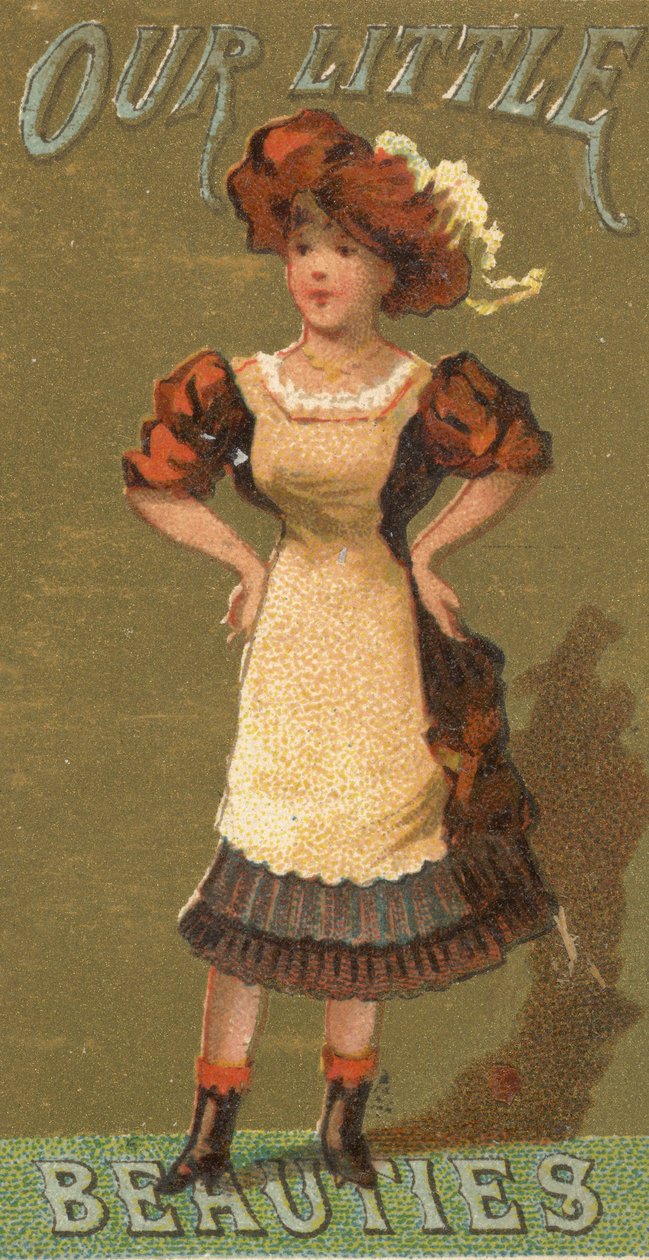 Fra Girls and Children-serien N58, der promoverer Our Little Beauties Cigarettes for Alle..., 1887. af Allen and Ginter