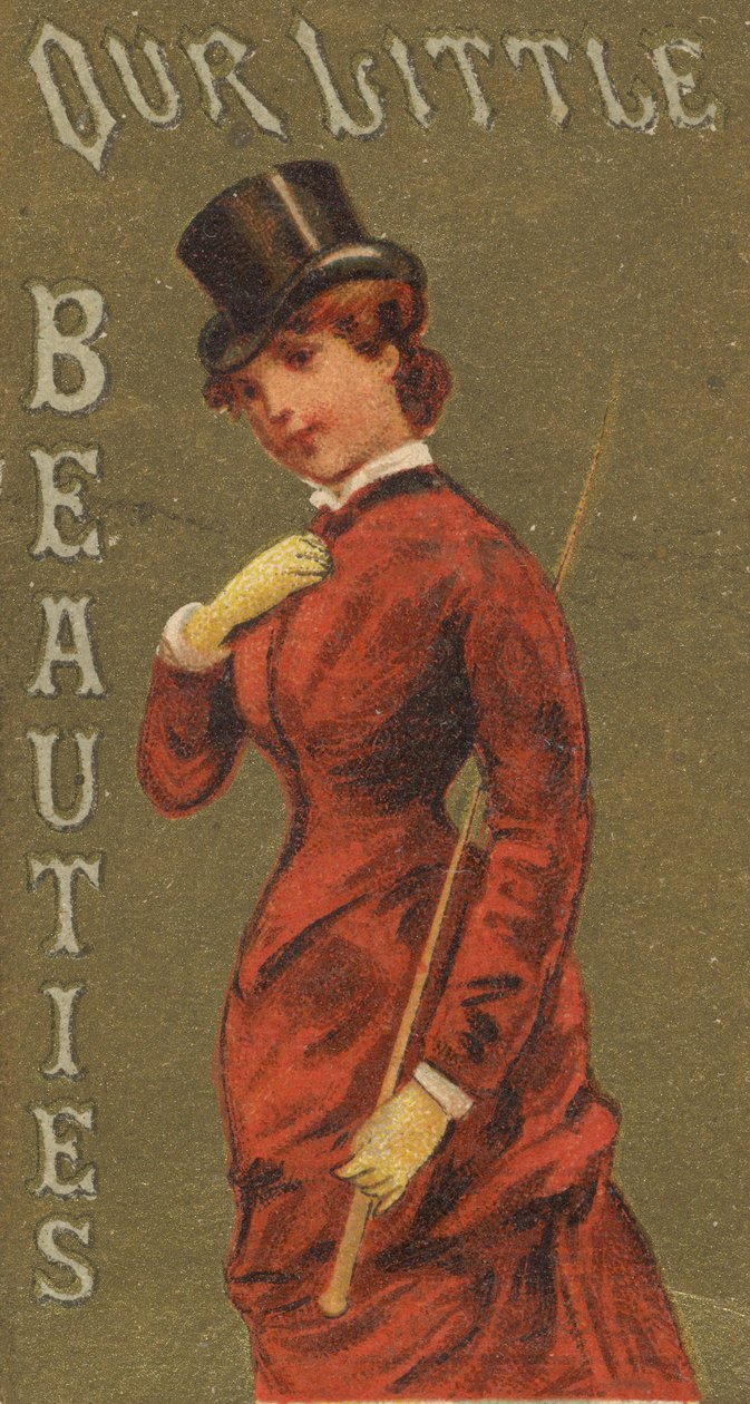 Fra Girls and Children-serien N58, der promoverer Our Little Beauties Cigarettes for Alle..., 1887. af Allen and Ginter