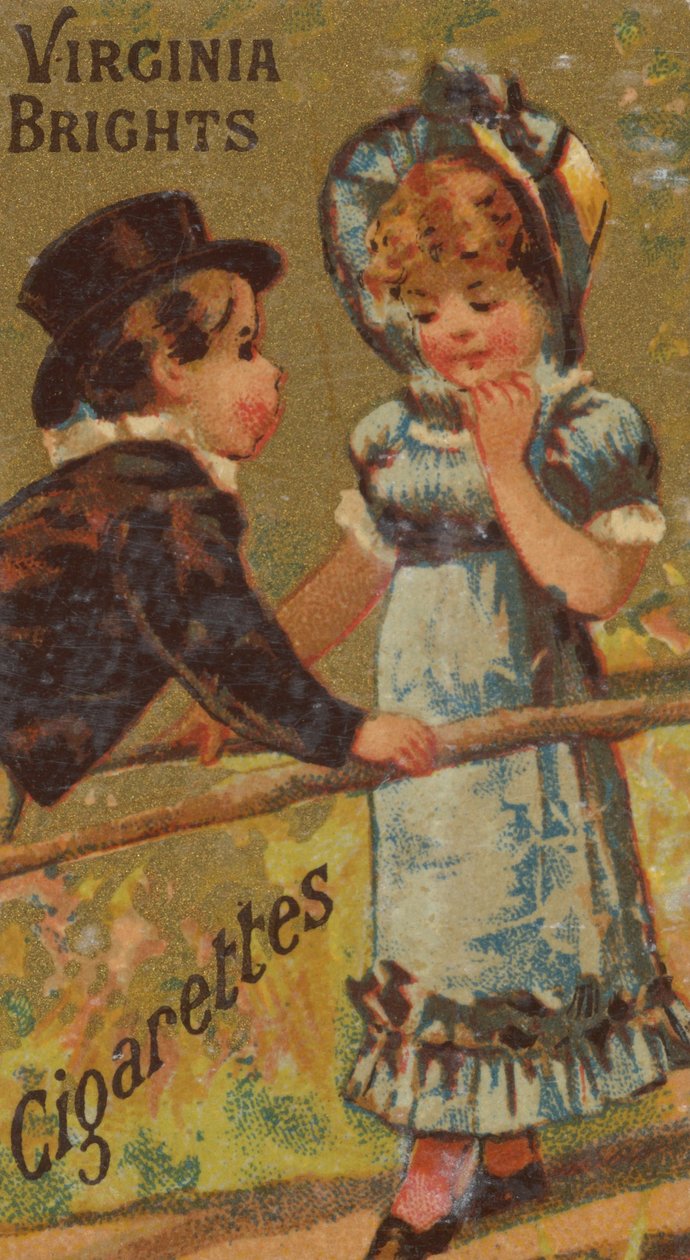Fra Girls and Children-serien N64, der promoverer Virginia Brights cigaretter for Allen &..., 1886. af Allen and Ginter