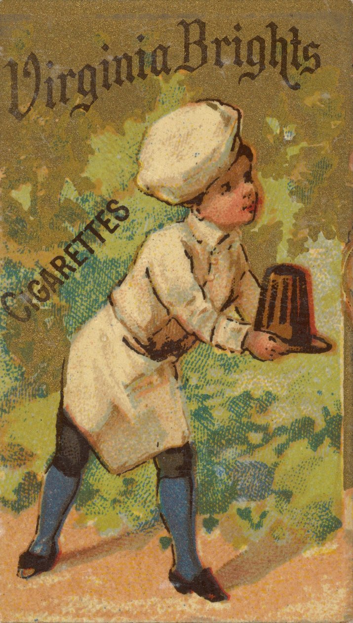 Fra Girls and Children-serien N64, der promoverer Virginia Brights cigaretter for Allen &..., 1886. af Allen and Ginter