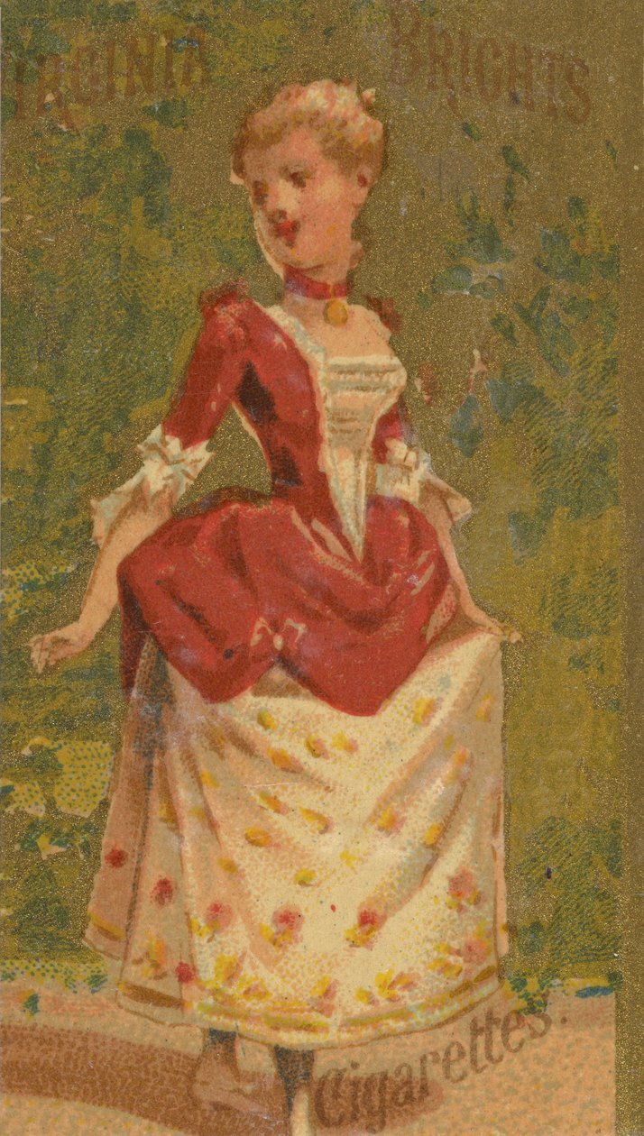 Fra Girls and Children-serien N64, der promoverer Virginia Brights cigaretter for Allen &..., 1886. af Allen and Ginter
