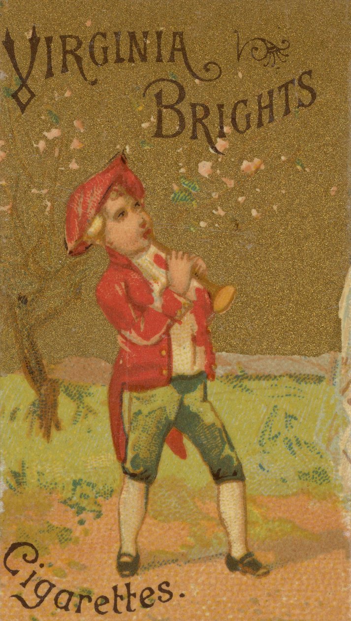Fra Girls and Children-serien N64, der promoverer Virginia Brights cigaretter for Allen &..., 1886. af Allen and Ginter