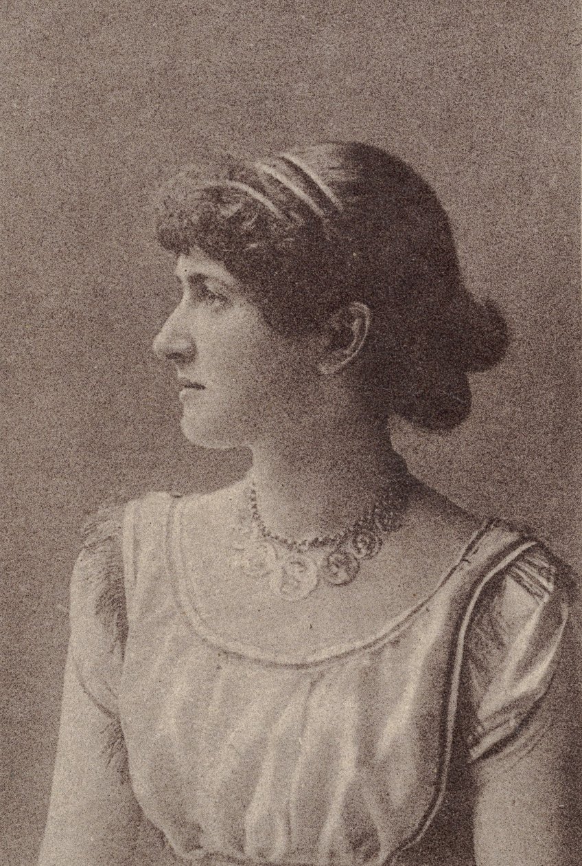 Kitty Welch, fra skuespillerinder-serien N67, der promoverer Virginia Brights cigaretter til..., ca. 1888. af Allen and Ginter