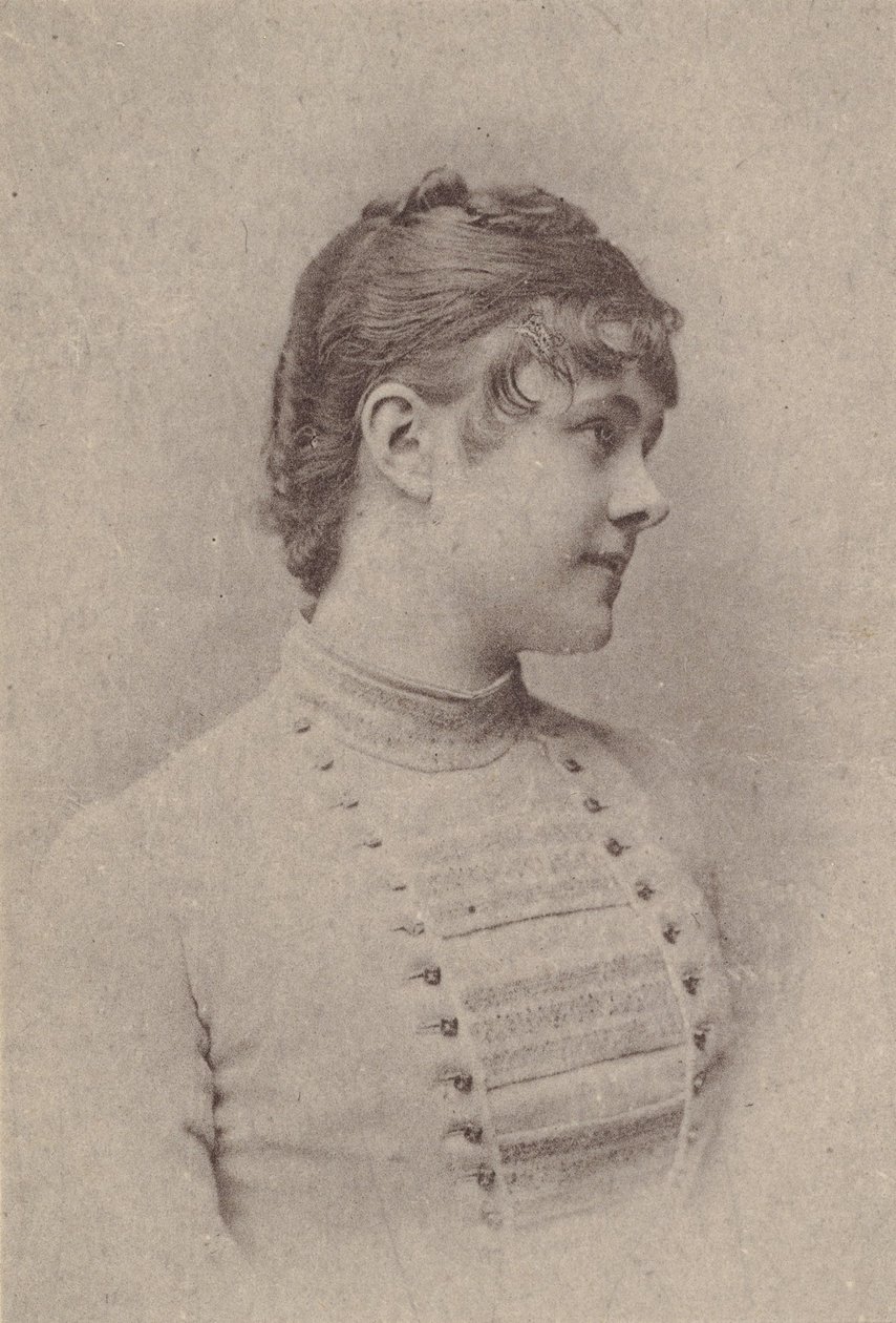Lili Rupp, fra skuespillerinder-serien N67, der promoverer Virginia Brights cigaretter for A..., ca. 1888. af Allen and Ginter