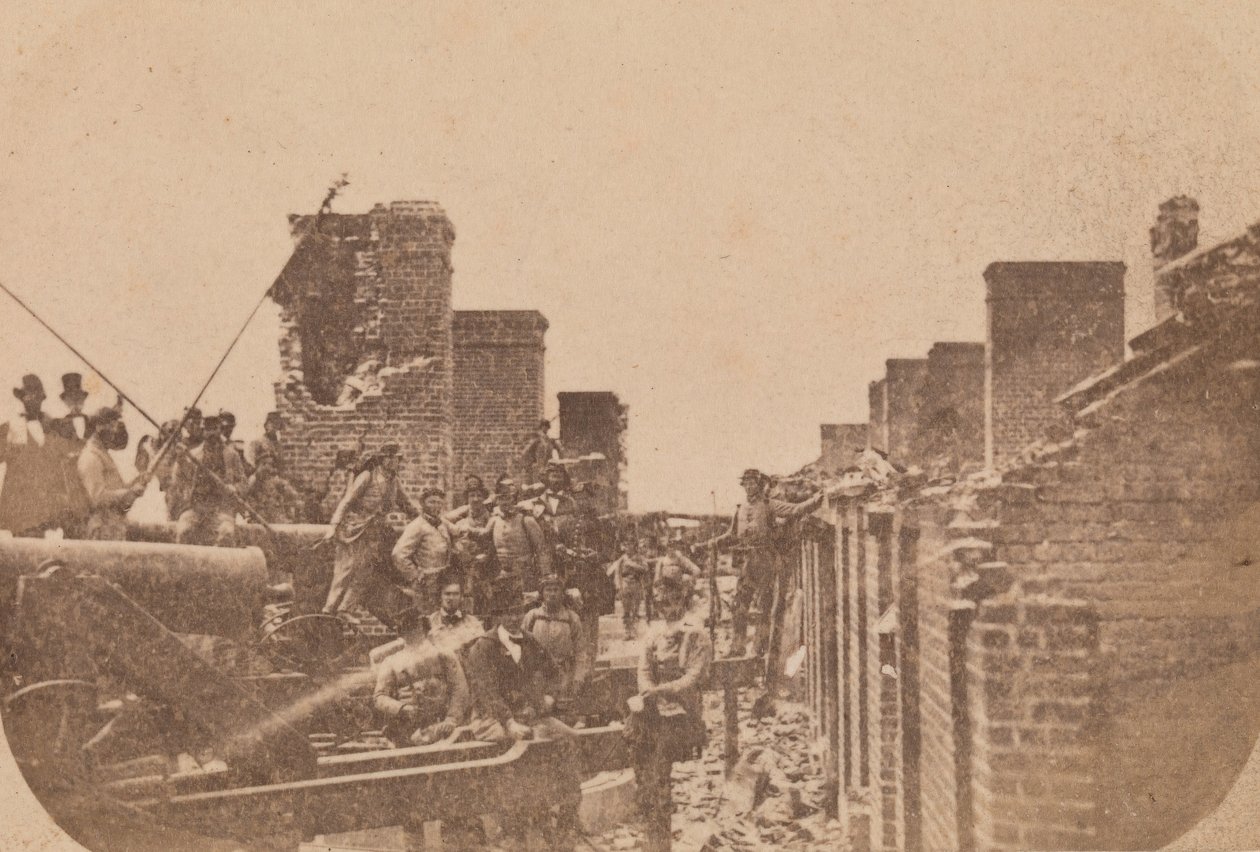 Evakueringen af Fort Sumter, april 1861, april 1861. af Alma A. Pelot.