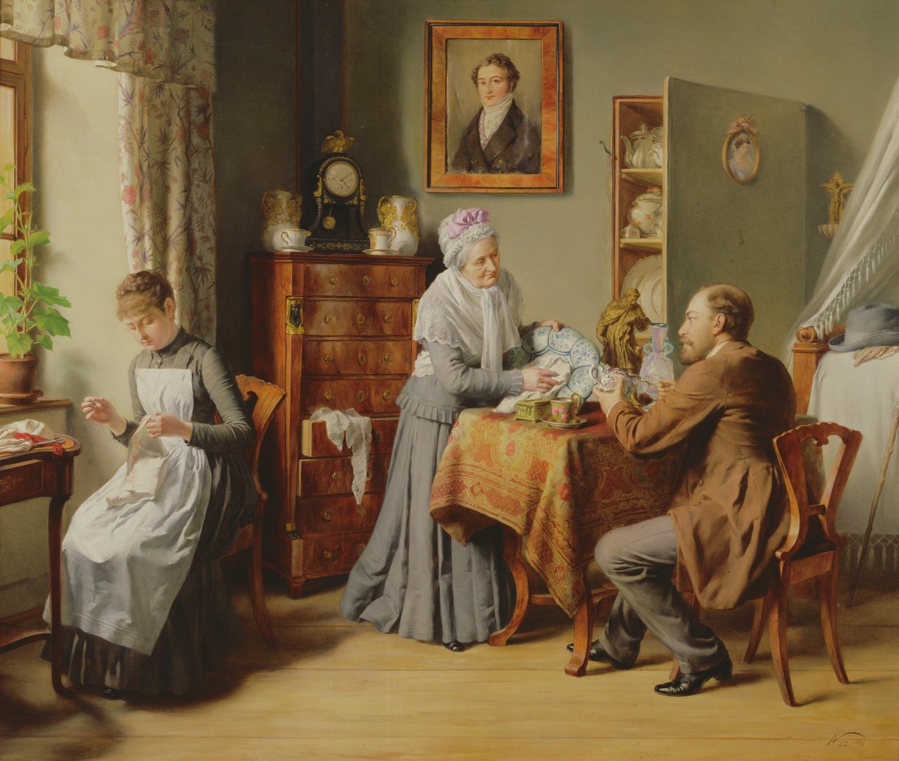 Polering af Kina, 1889 af Alois Nigg
