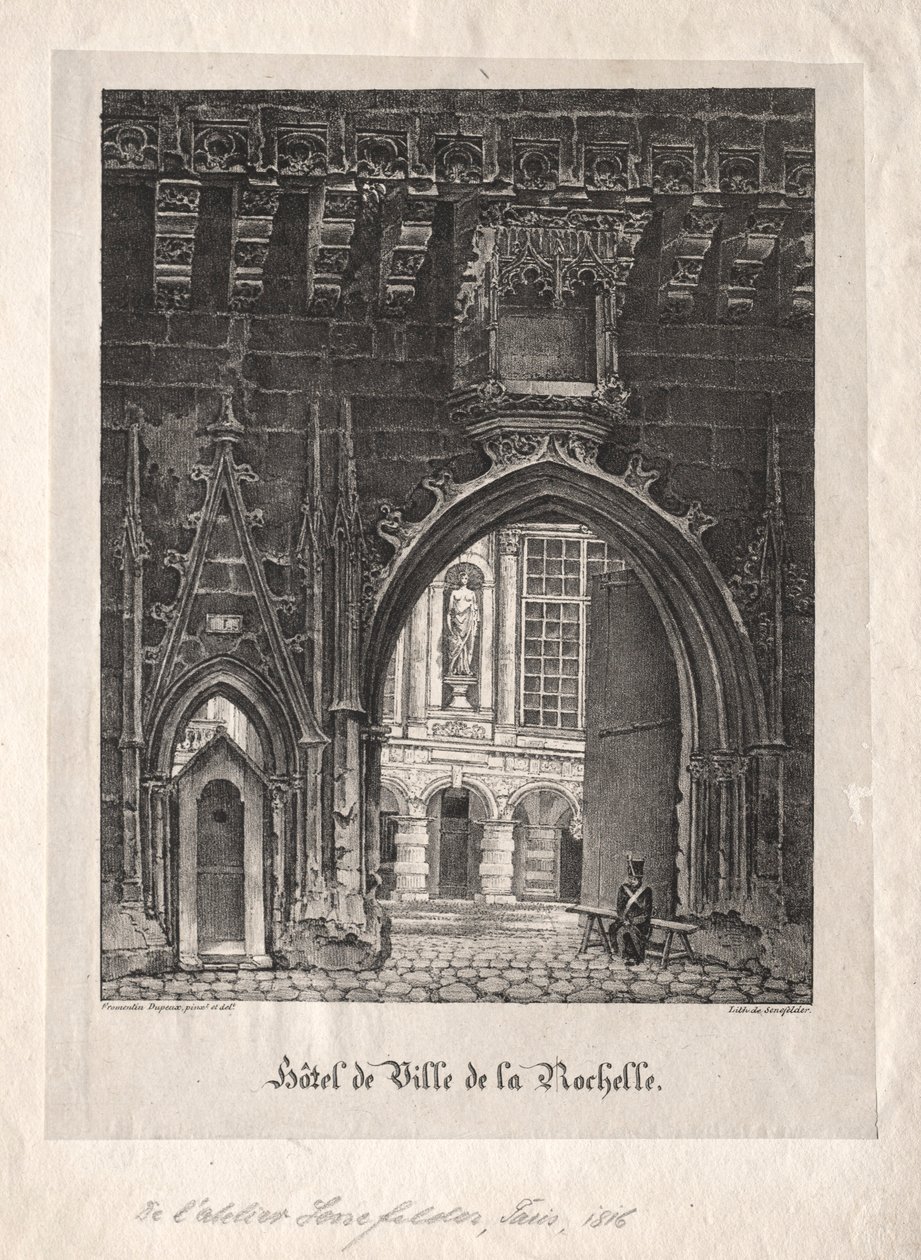 Rådhuset i La Rochelle, Frankrig. af Alois Senefelder