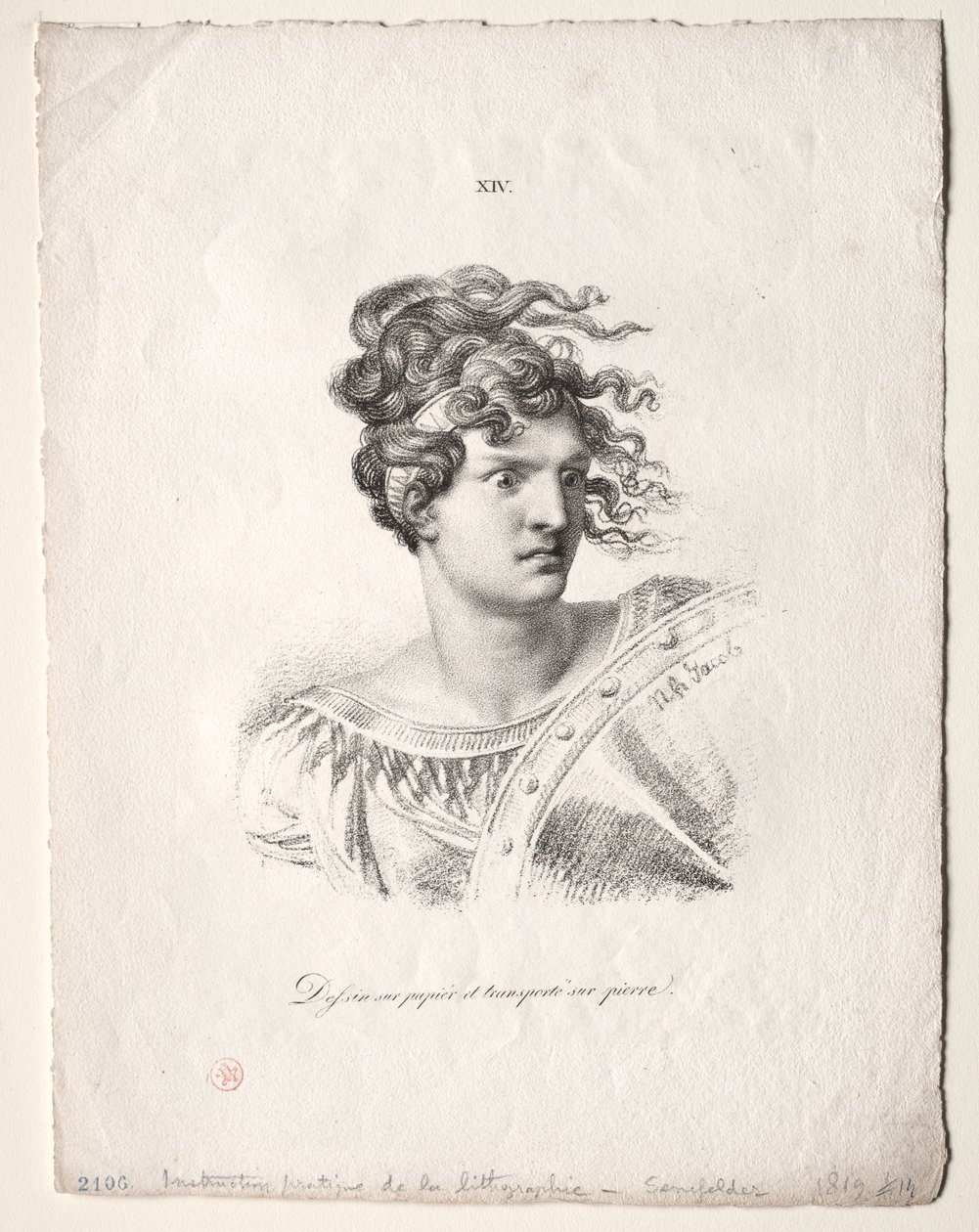 The Art of Lithography: Leder af en Amazonas af Alois Senefelder