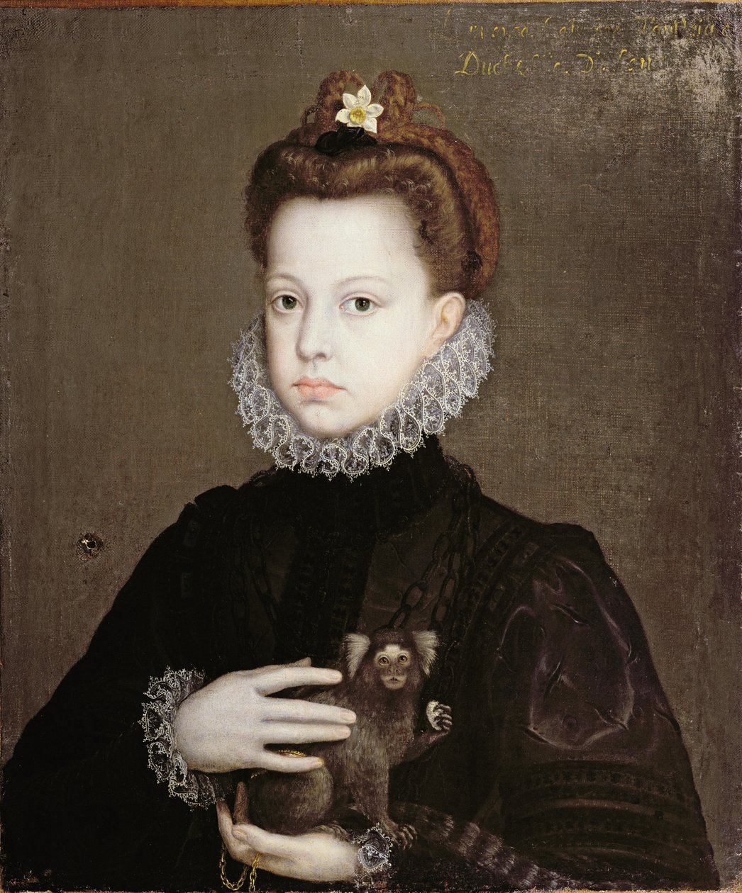 Infanta Isabella Clara Eugenia, datter af Filip II af Spanien af Alonso Sánchez Coello