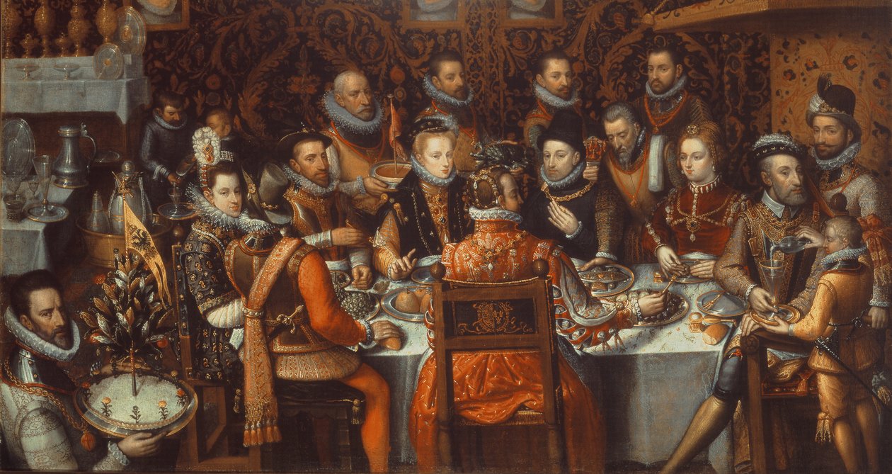 Monarkernes banket, ca. 1579 af Alonso Sánchez Coello