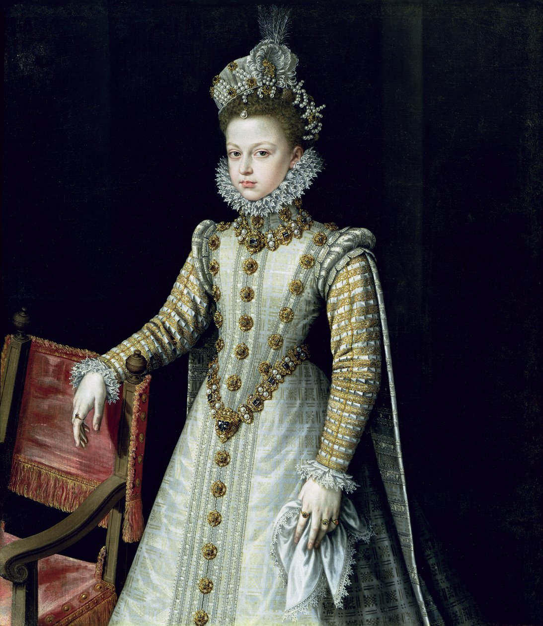 Infanta Isabel Clara Eugenie (1566-1633) 1579 af Alonso Sánchez Coello