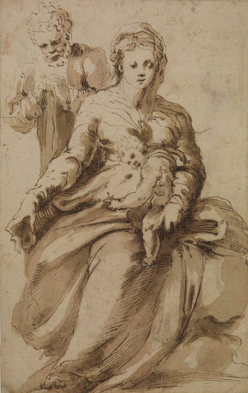 Hellig Familie, ca. 1637 af Alonso Berruguete