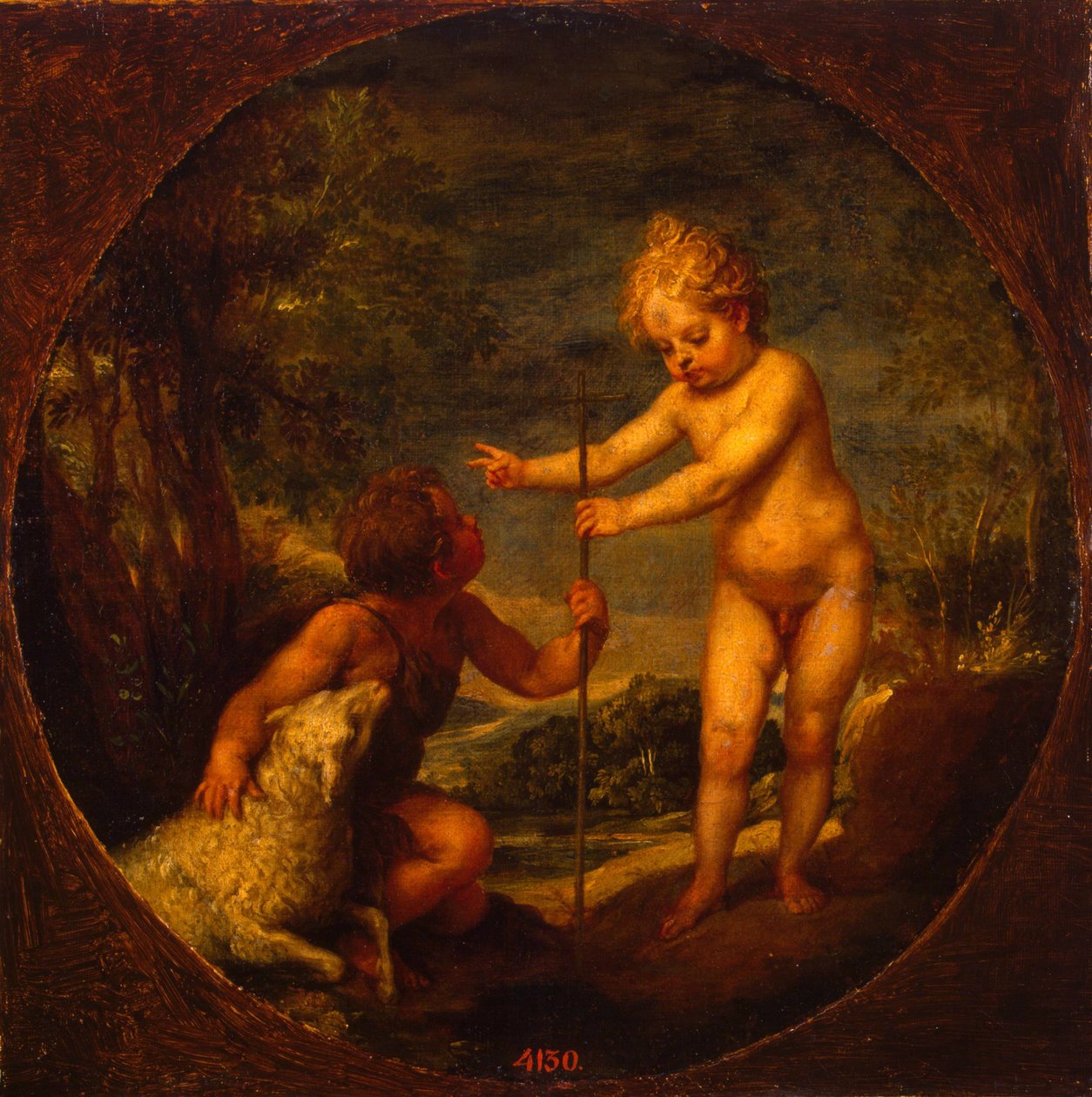 Kristus og Johannes Døberen som børn, ca 1665 af Alonso Cano