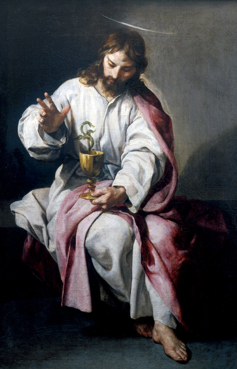 Johannes evangelisten med den forgiftede bæger, 1636 af Alonso Cano