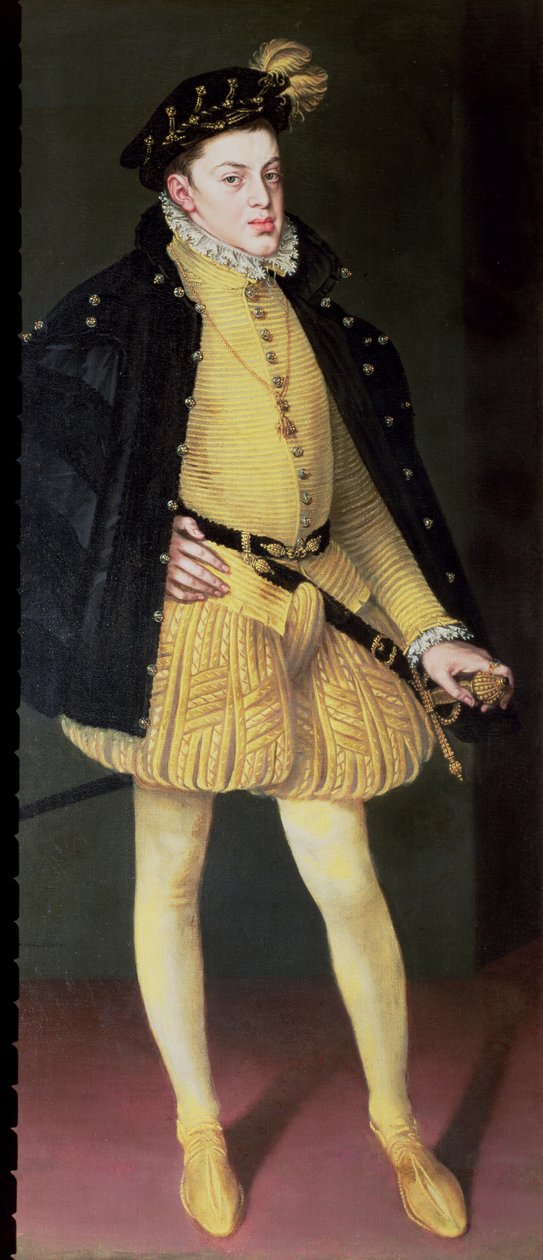 Don Carlos (1545-68), søn af kong Filip II af Spanien (1556-98) og Maria af Portugal af Alonso Sánchez Coello