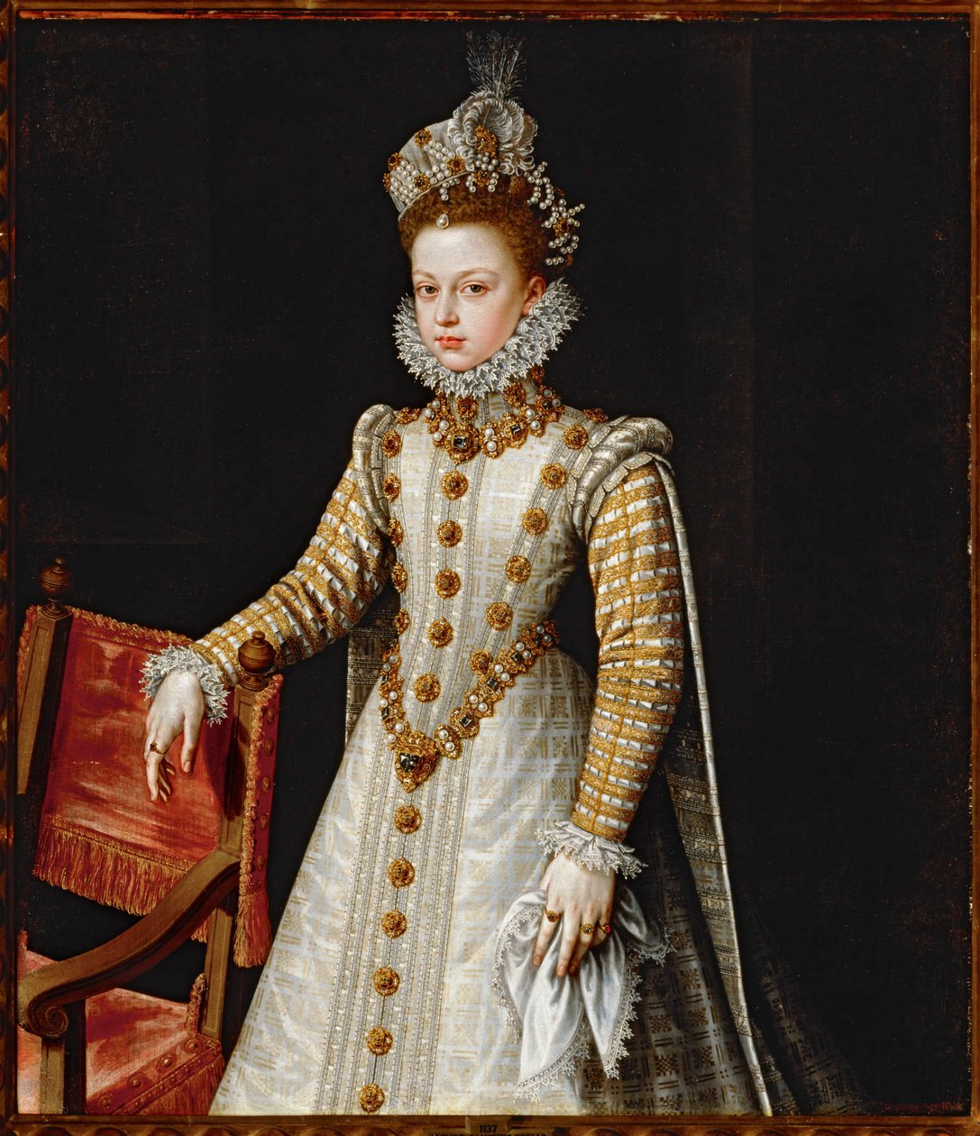 Infanta Isabella Clara Eugenia, datter af ... (maleri på lærred) af Alonso Sánchez Coello