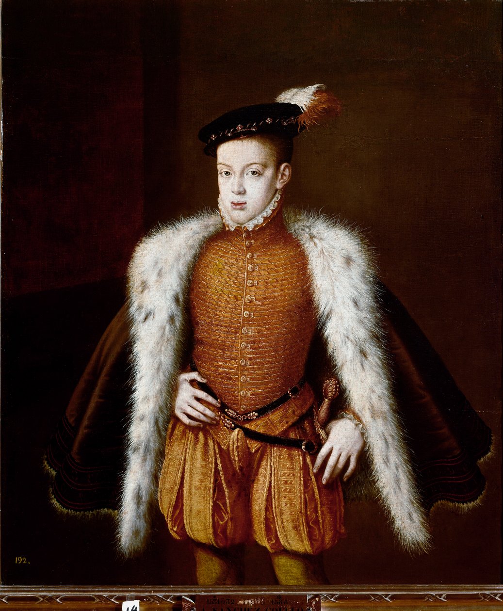 Portræt af prins Don Carlos (maleri, ca. 1557) af Alonso Sánchez Coello