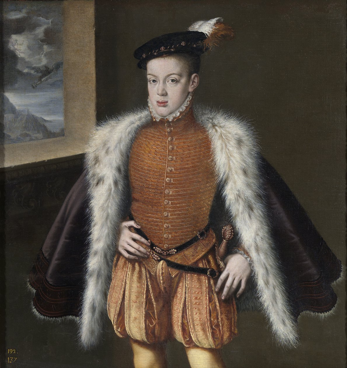 Don Carlos, prins af Asturien, 1555-1559 af Alonso Sánchez Coello