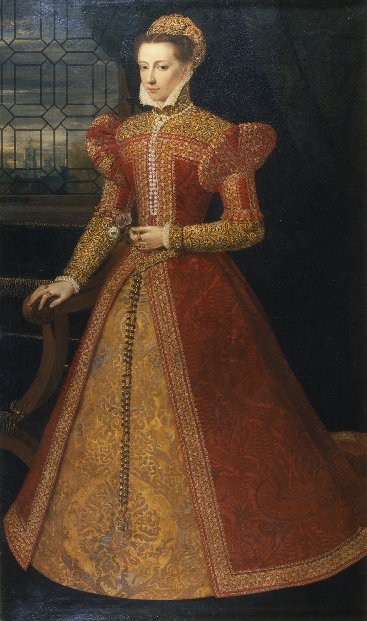 Portræt af en ukendt dame, ca.1575 (olie på lærred) af Alonso Sánchez Coello