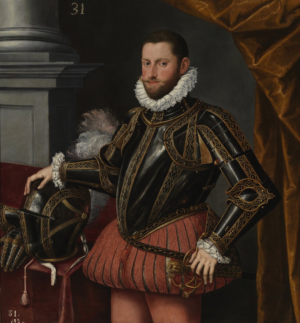 Portræt af ærkehertug Ernest af Østrig 1553-1595, ca. 1580 af Alonso Sánchez Coello School of