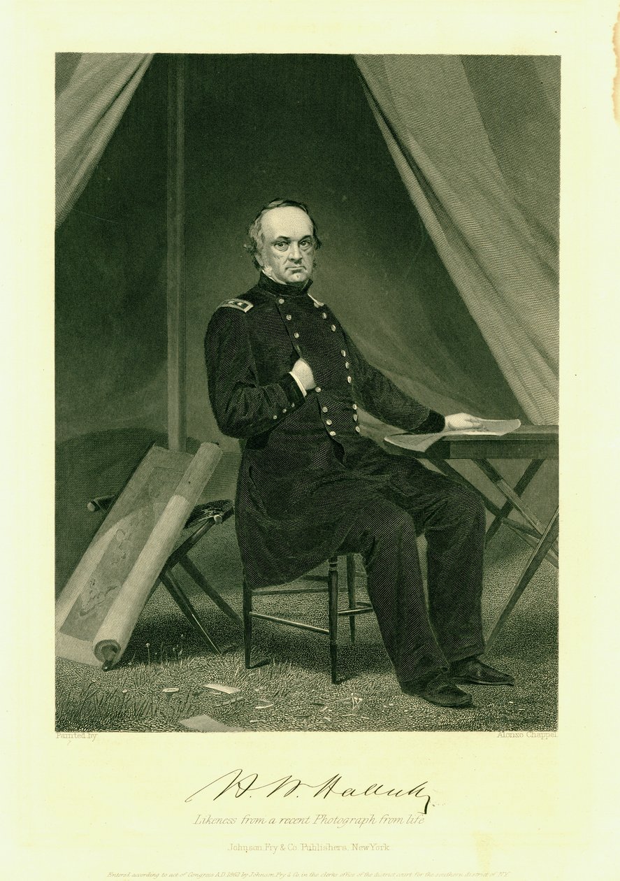 General Henry W. Halleck af Alonzo Chappel