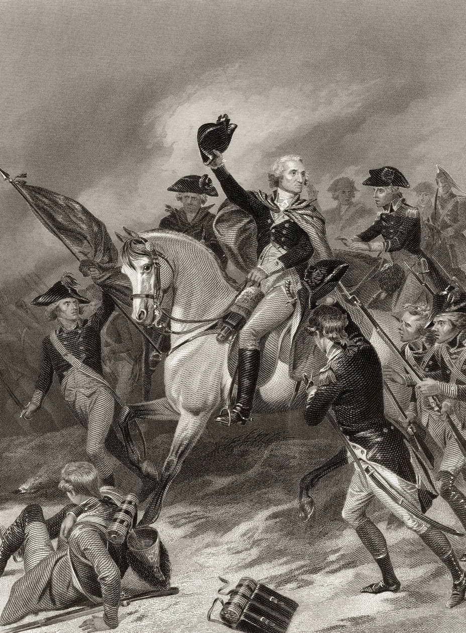 George Washington i slaget ved Princeton, 3. januar 1777, fra 