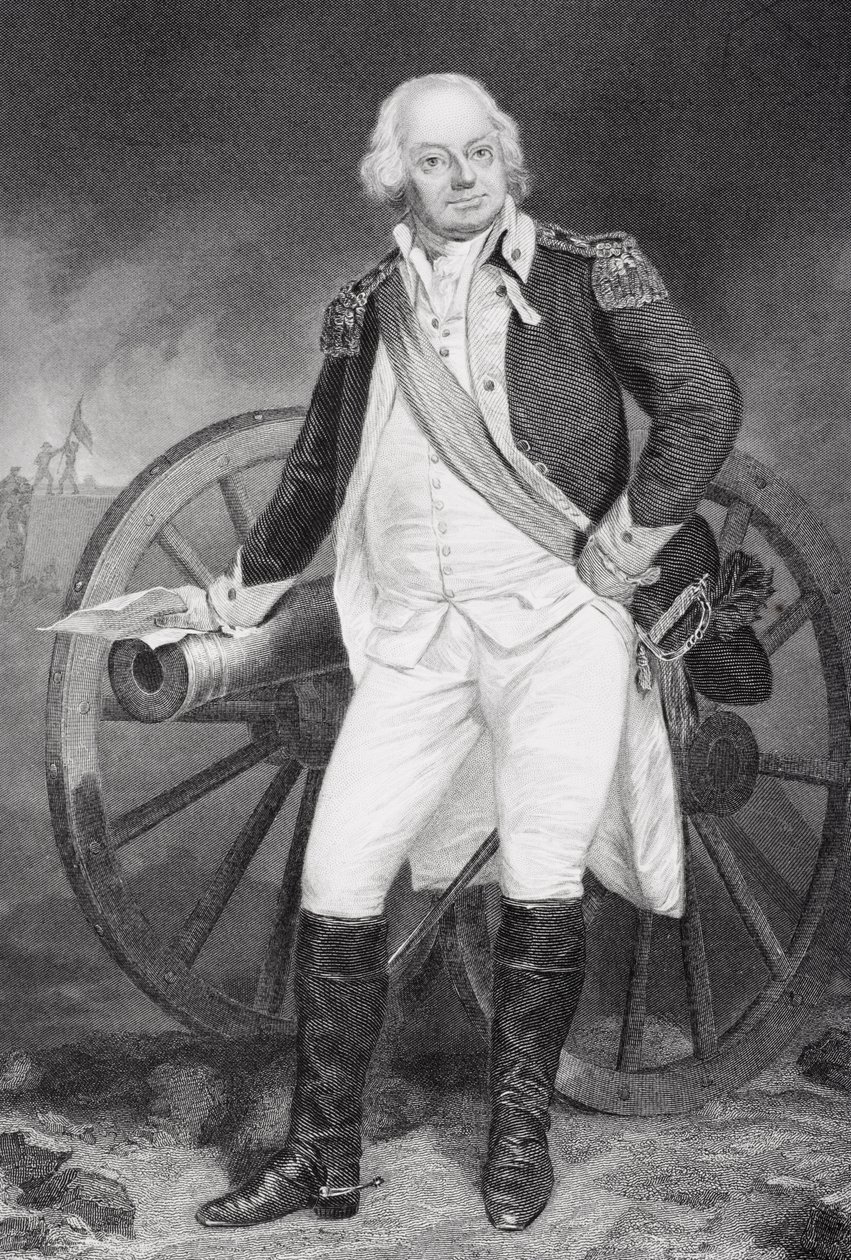 Portræt af Benjamin Lincoln (1733-1810) af Alonzo Chappel