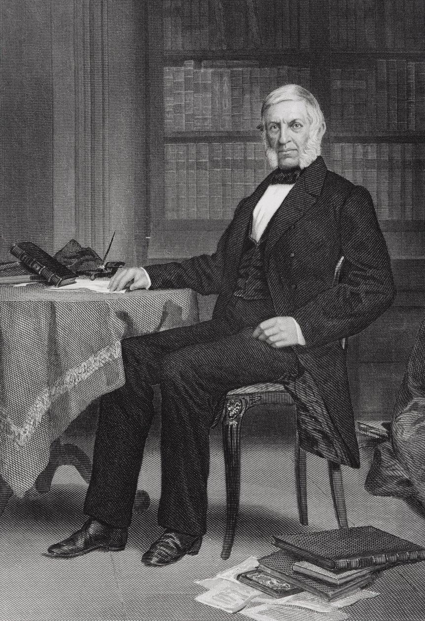 Portræt af George Bancroft (1800-91) af Alonzo Chappel