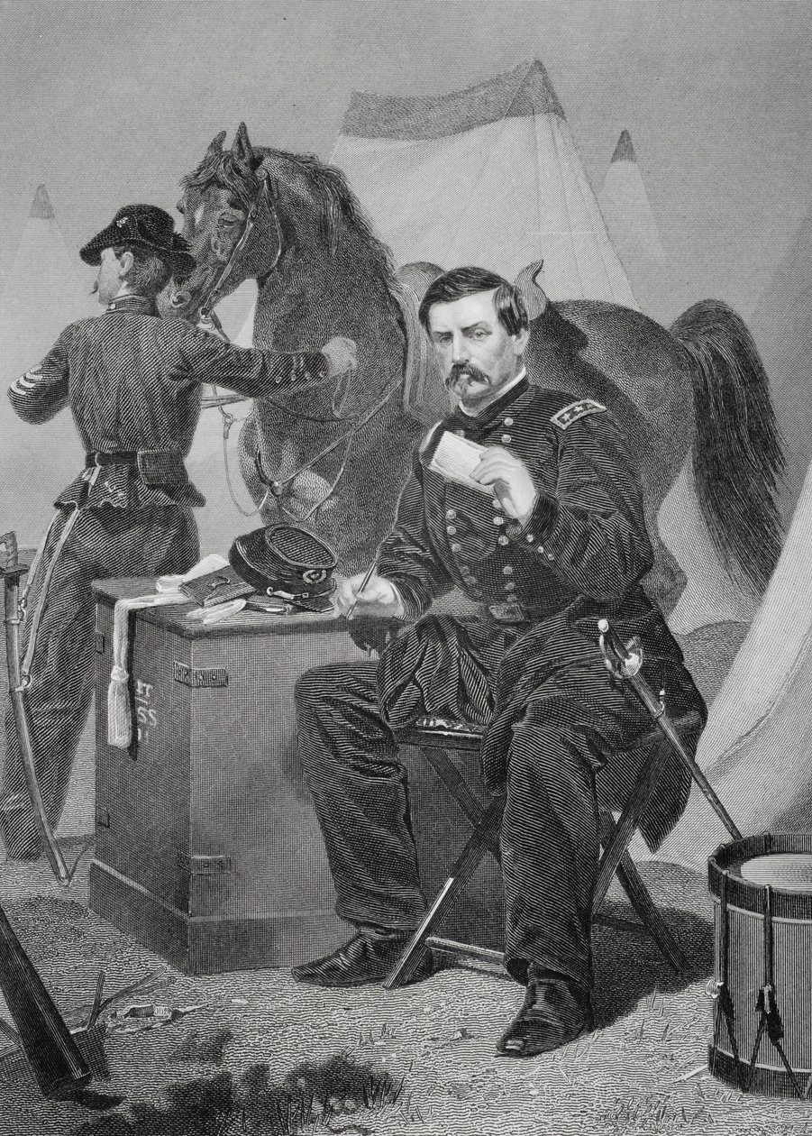 Portræt af George Brinton McClellan (1826-85) af Alonzo Chappel