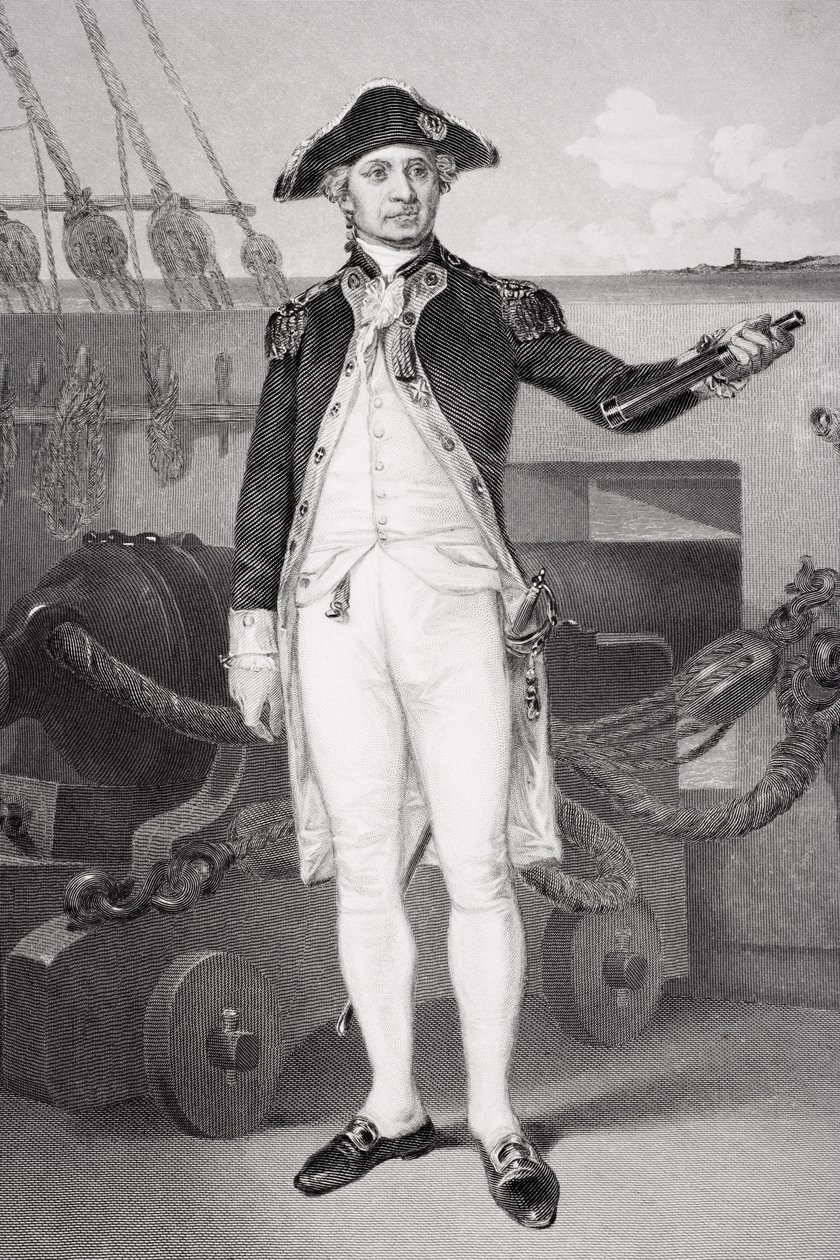 Portræt af John Paul Jones (1742-92) af Alonzo Chappel