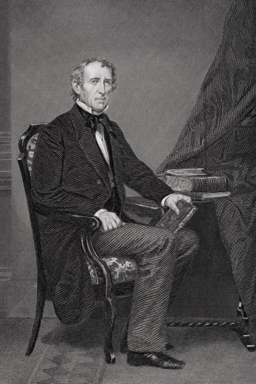 Portræt af John Tyler (1790-1862) (se 254658 for detaljer) af Alonzo Chappel
