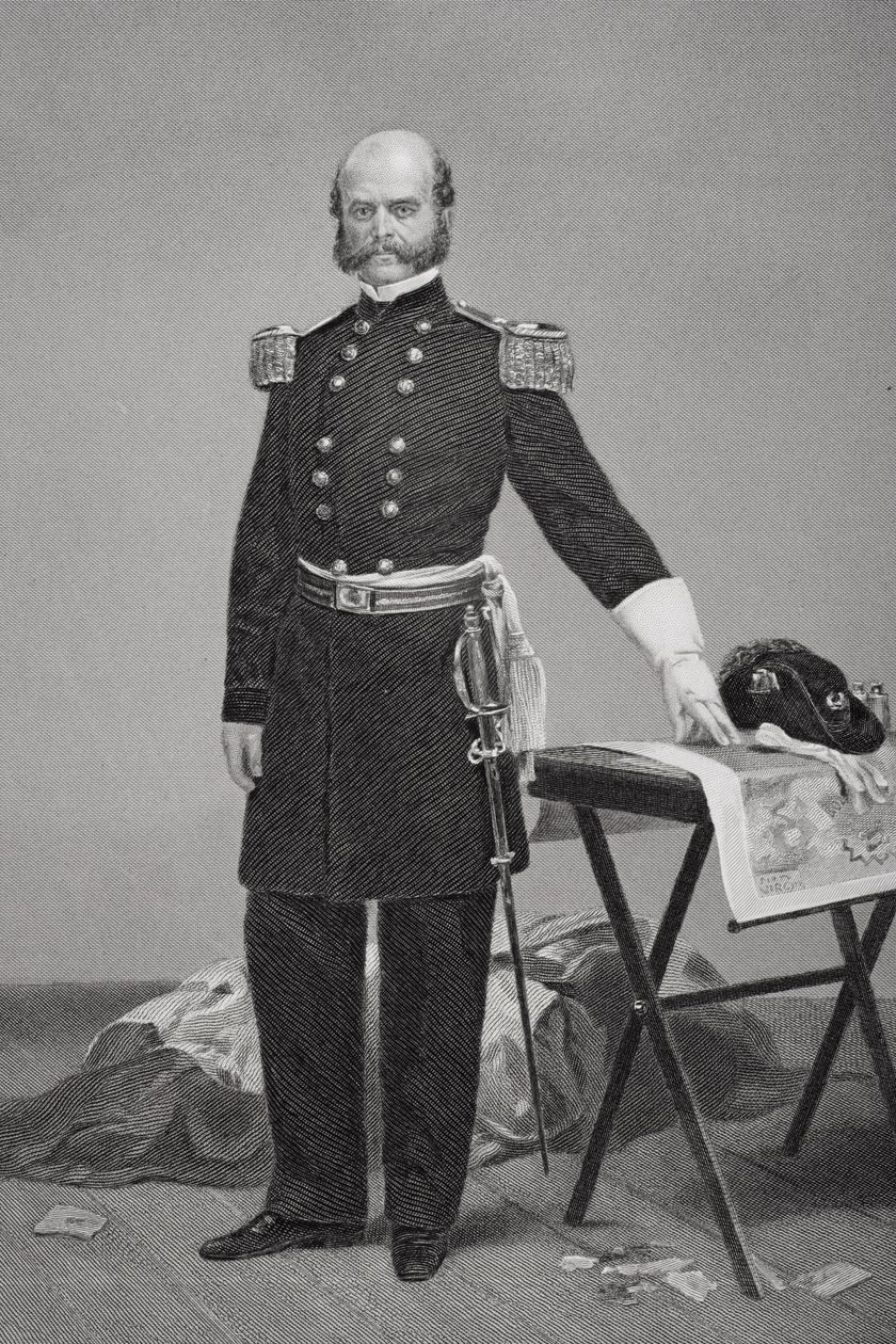 Portræt af generalmajor Ambrose Everett Burnside (1824-81) af Alonzo Chappel