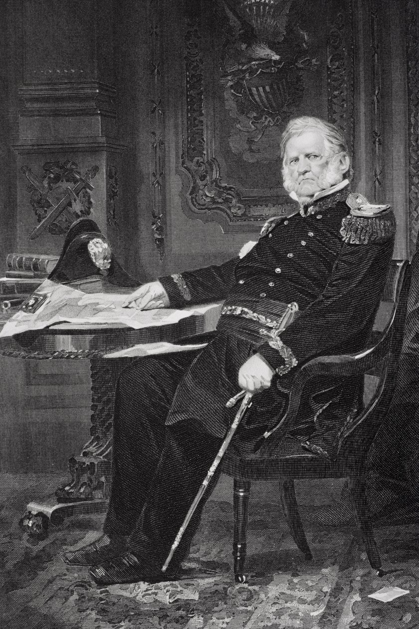 Portræt af Winfield Scott (1786-1866) af Alonzo Chappel