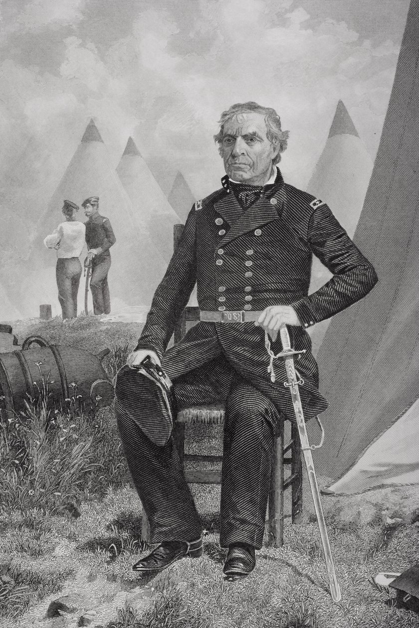 Portræt af Zachary Taylor af Alonzo Chappel