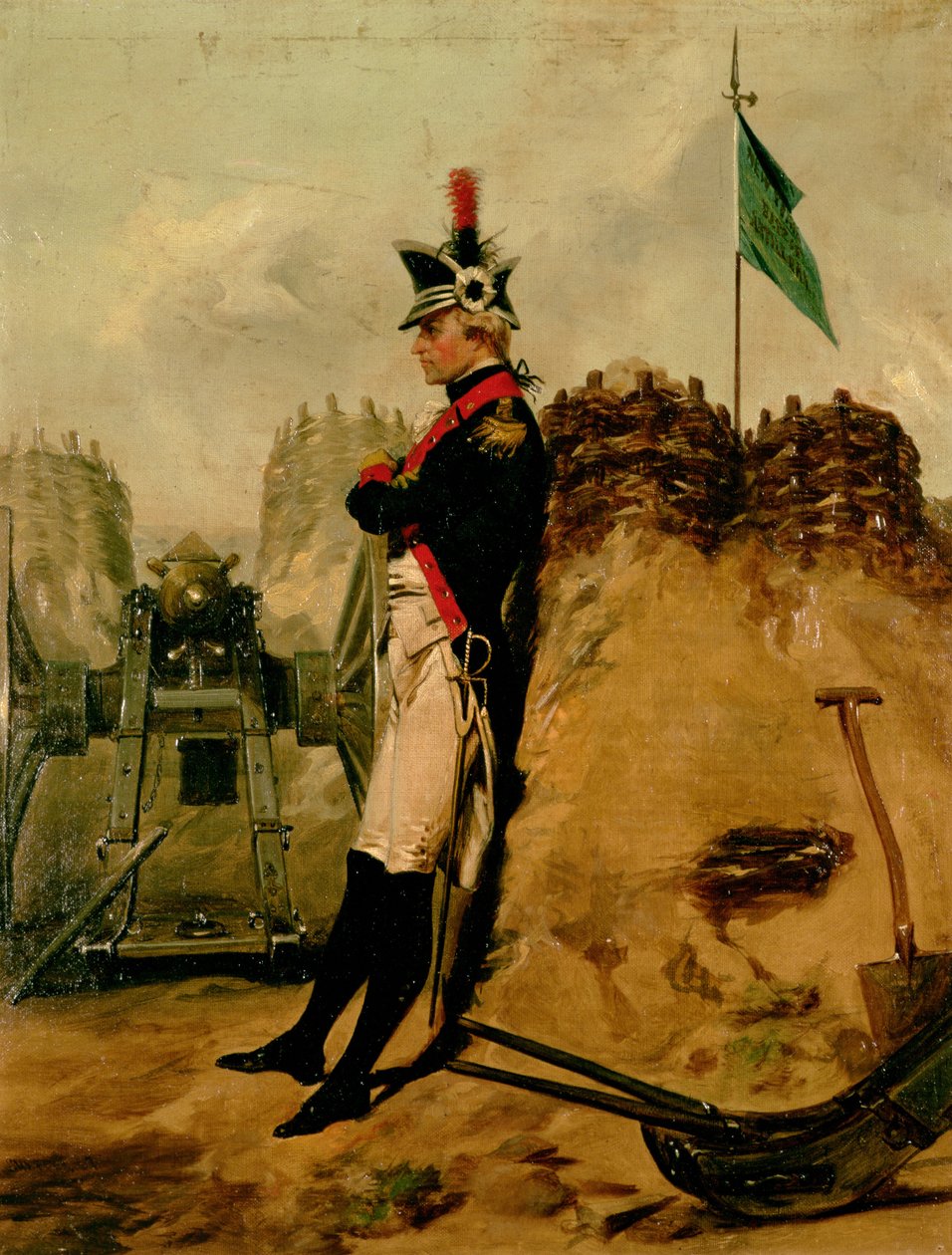 Alexander Hamilton (1757-1804) i uniformen fra New York Artillery af Alonzo Chappel