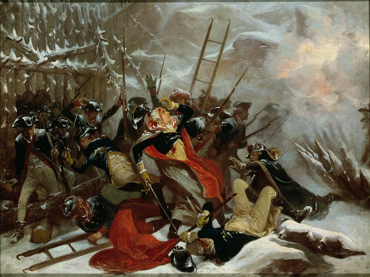 General Richard Montgomerys død den 31. december 1775, 1865 af Alonzo Chappel
