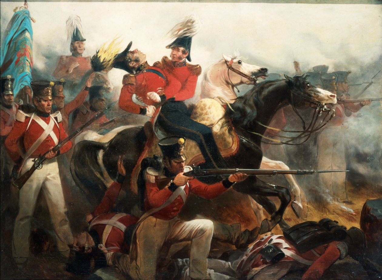 General Ross død i slaget ved Baltimore den 12. september 1814 af Alonzo Chappel