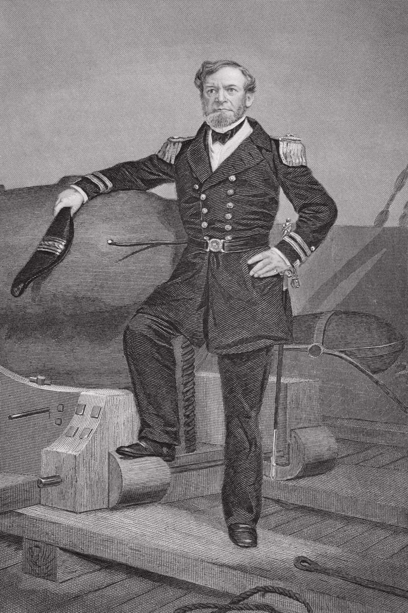 Portræt af admiral Andrew Hull Foote (1806-63) af Alonzo Chappel