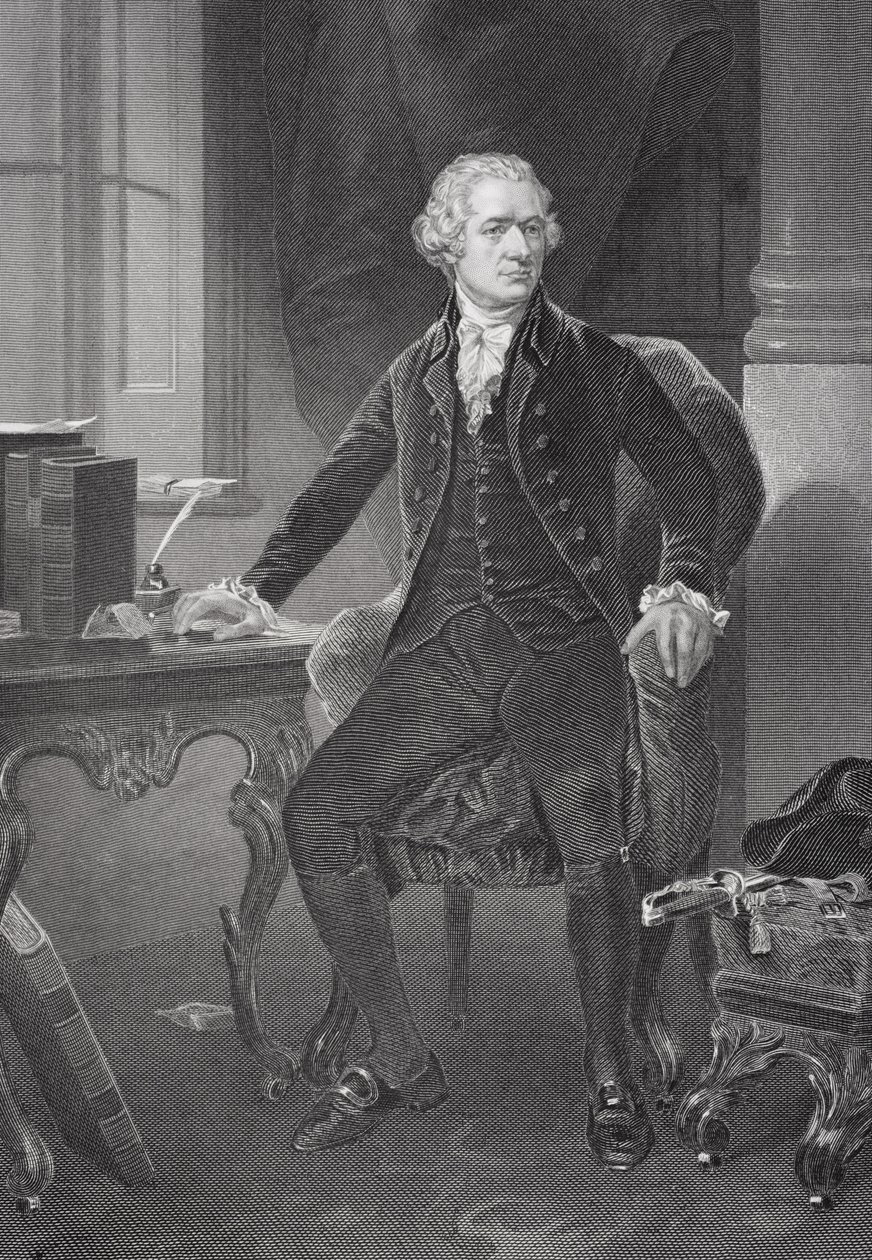 Portræt af Alexander Hamilton (175557-1804) af Alonzo Chappel