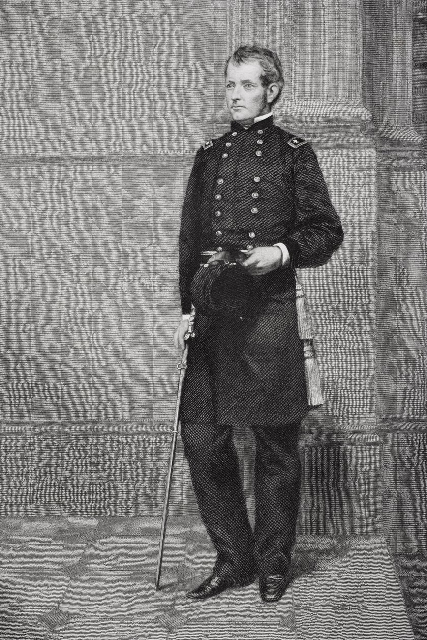 Portræt af Joseph Hooker (1814-79) af Alonzo Chappel