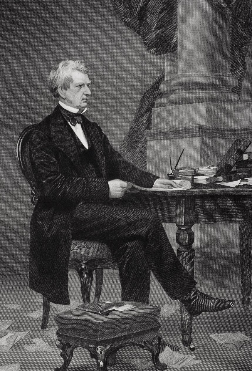 Portræt af William Henry Seward (1801-72) af Alonzo Chappel