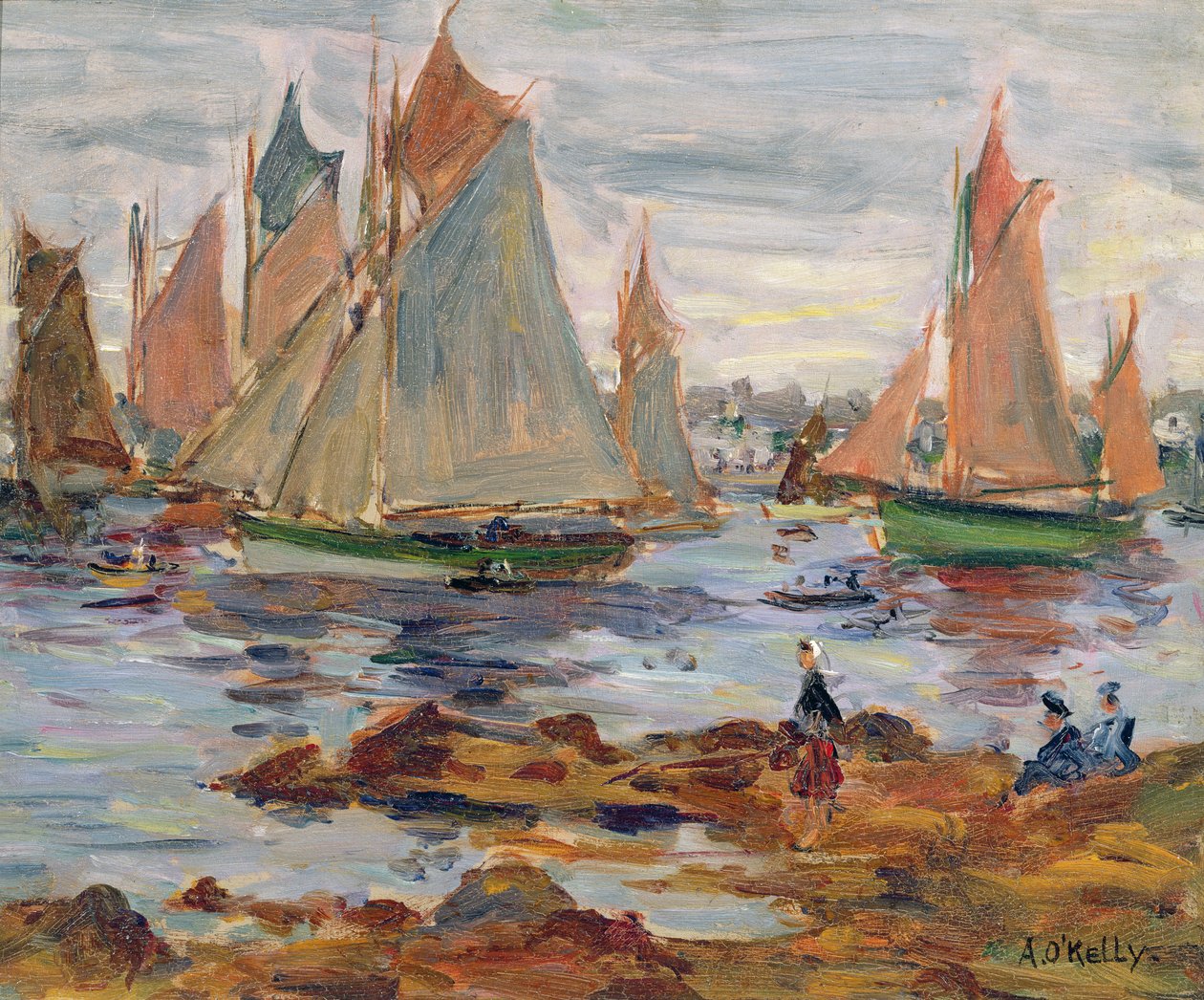 Havnen i Concarneau af Aloysius C. O