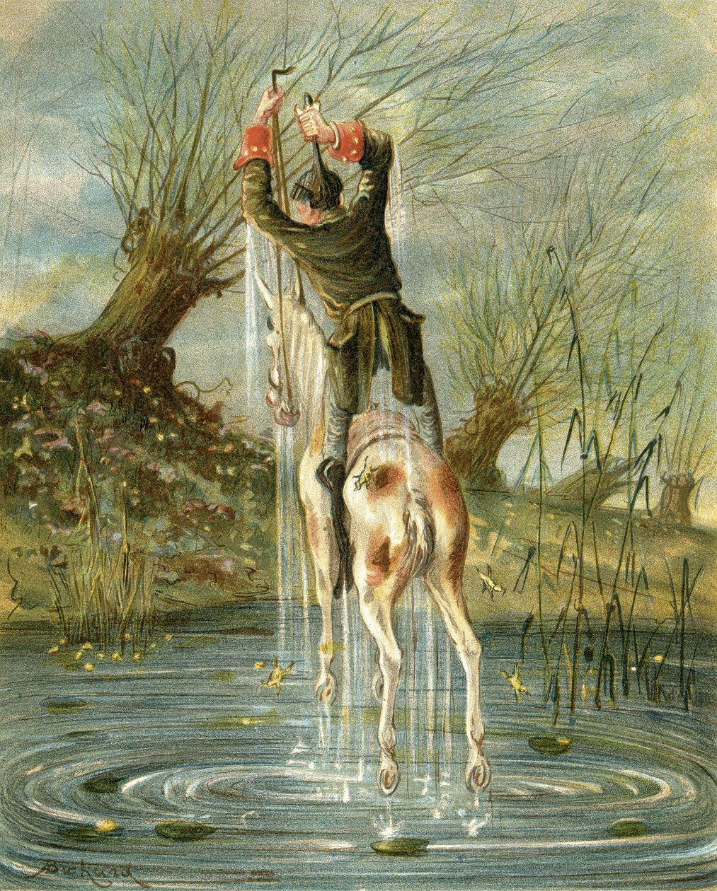 Baron Munchausens bemærkelsesværdige spring, fra 