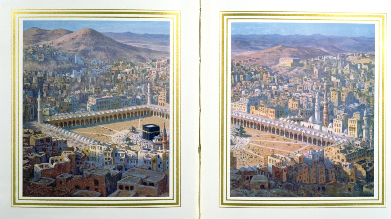 Udsigt over Mekka, 1918 af Alphonse Etienne Dinet