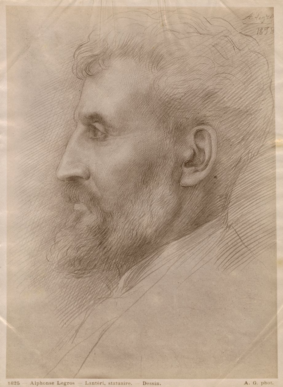 Edouard Lanteri, 1898 (sølvpinte på karton) af Alphonse Legros