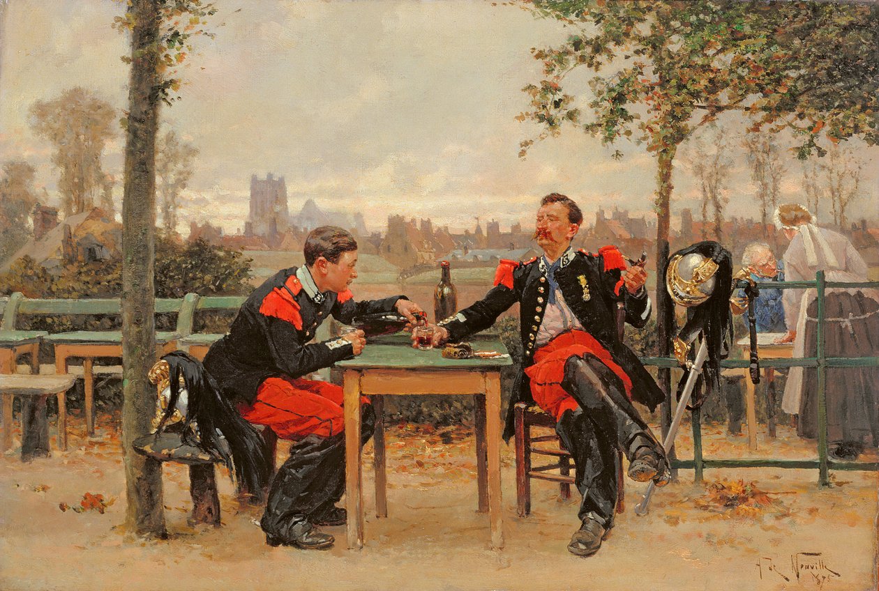 Kommandørens Fest, 1875 af Alphonse Marie de Neuville