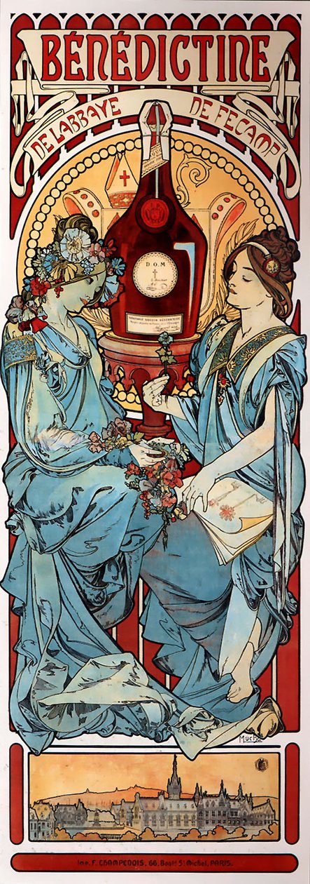 Benediktiner af Alphonse Mucha