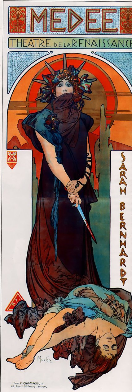 MedeanFrancais: Medeen af Alphonse Mucha