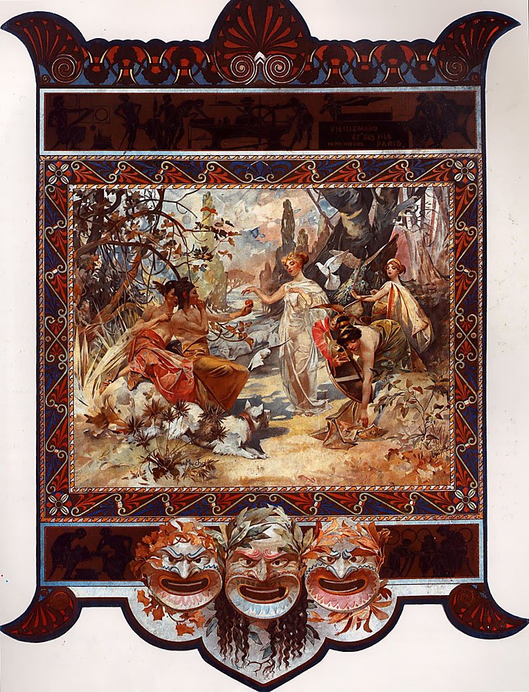 Dommen i Paris af Alphonse Mucha