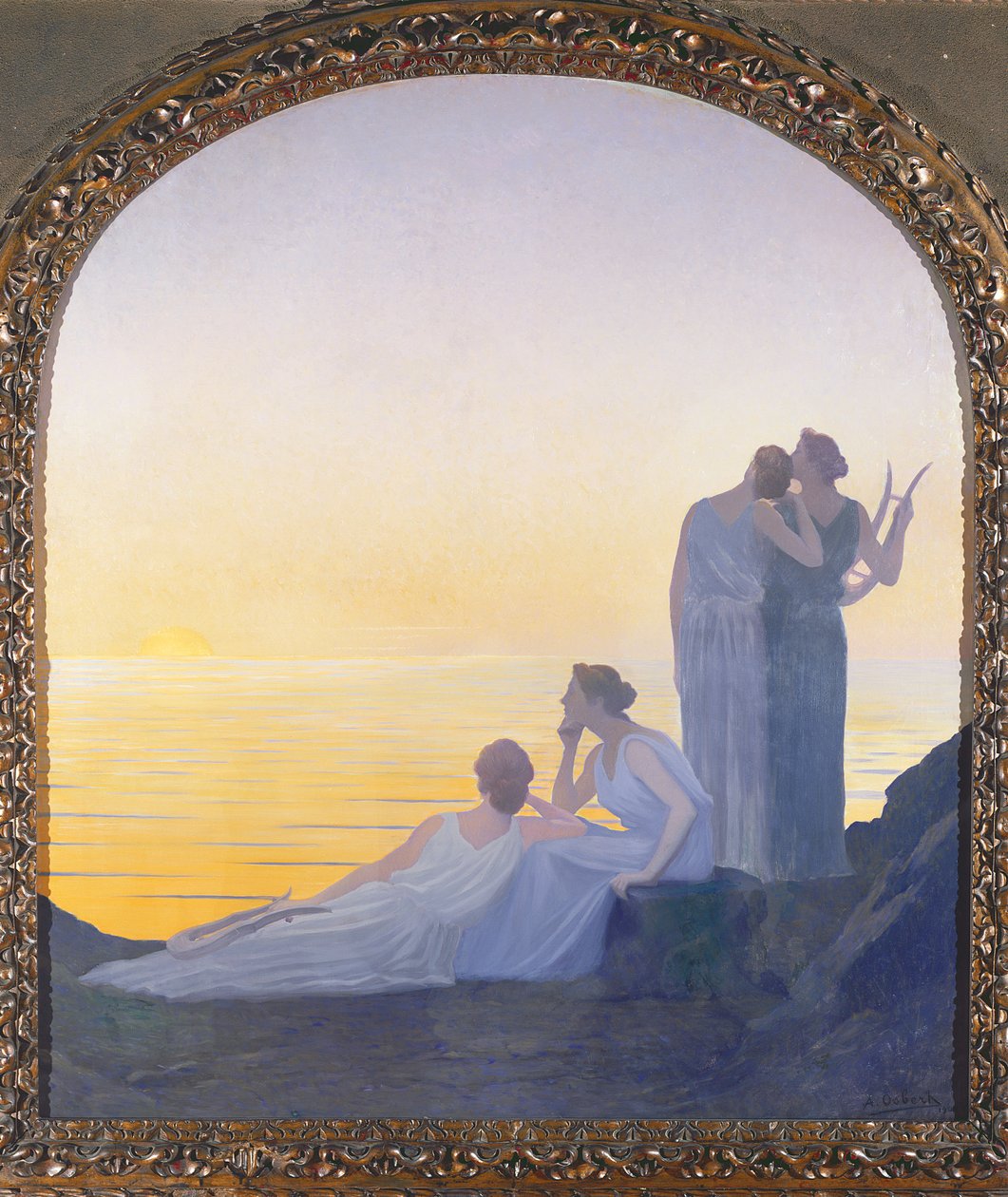 En aften i oldtiden, 1908 af Alphonse Osbert